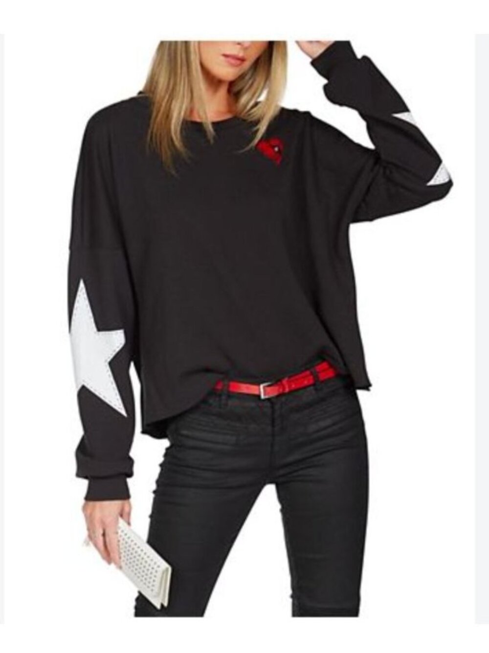 LAUREN MOSHI Lee Boxing Glove Hoodie sweatshirt - Size XS